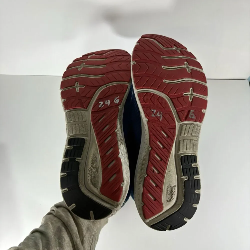 Brooks Transcend 7 Mens Size 11.5 Blue Red Athletic Running Shoes Sneakers